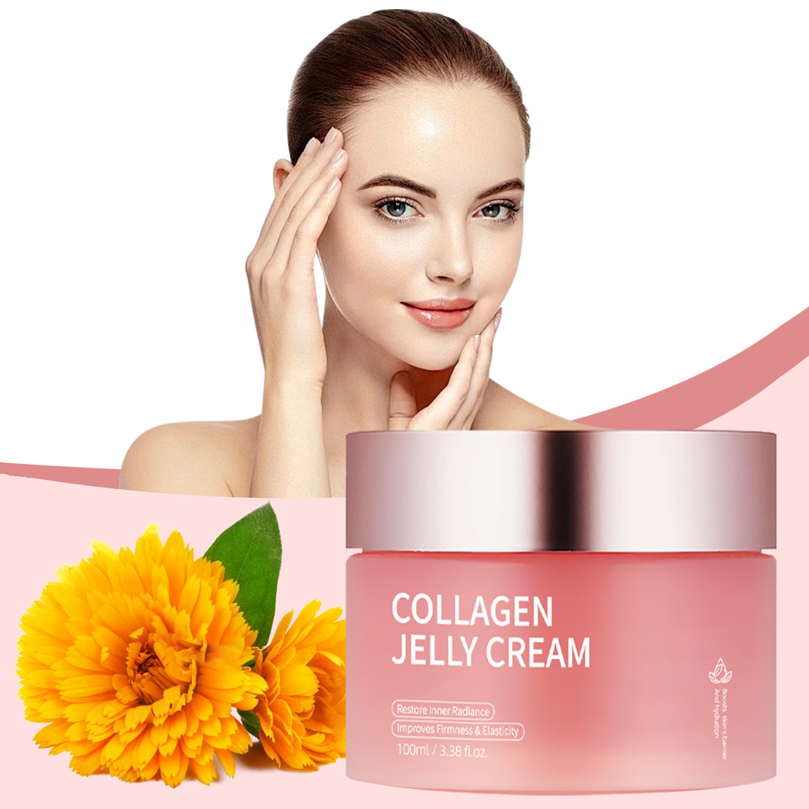 Niacinamid Gesichtsgel-Creme aufhellend feuchtigkeitsspendend 100g LSF | Niacinamide Brightening Hydrating Face Gel Cream 100g SPF