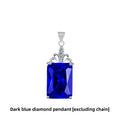 Geometric Gemstone Pendant with 18K Gold Plating