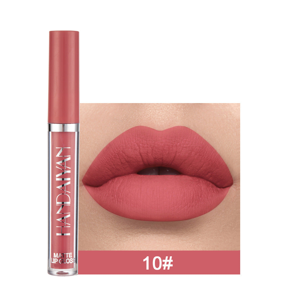 12-Farben Matter Lip Glaze Flüssiger Lippenstift wasserfest langanhaltend | 12-Color Matte Lip Glaze Liquid Lipstick Waterproof Long-Lasting