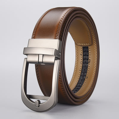 Automatic Buckle Leather Belt for Men