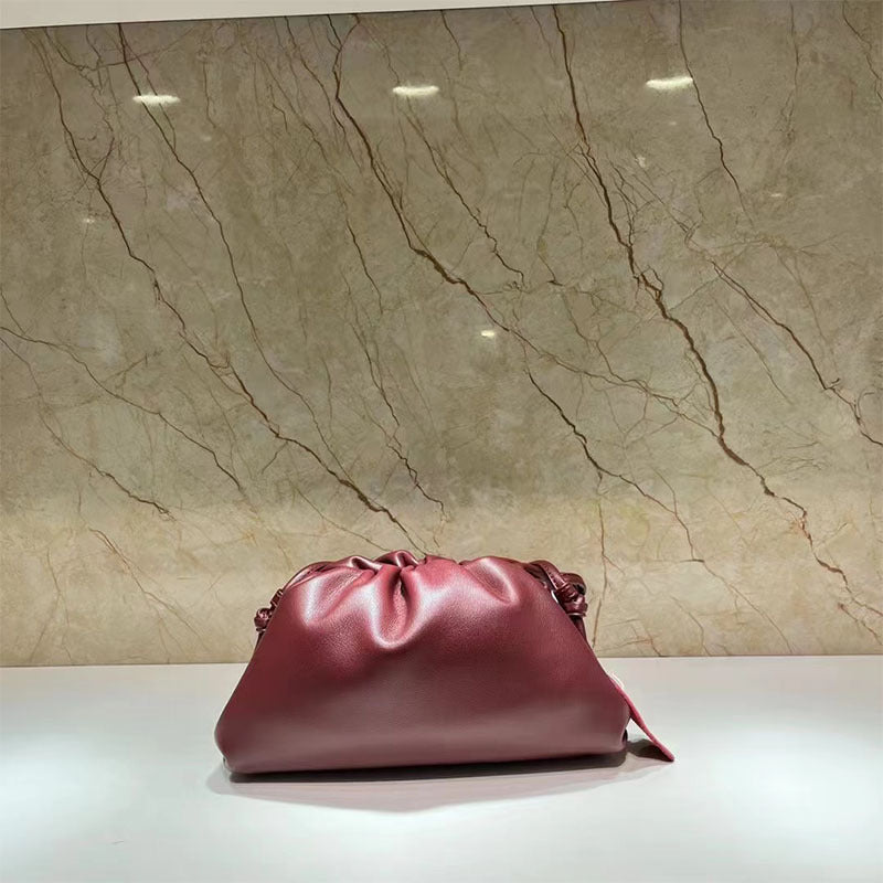 Genuine Leather Women Shoulder Crossbody Clutch Bag