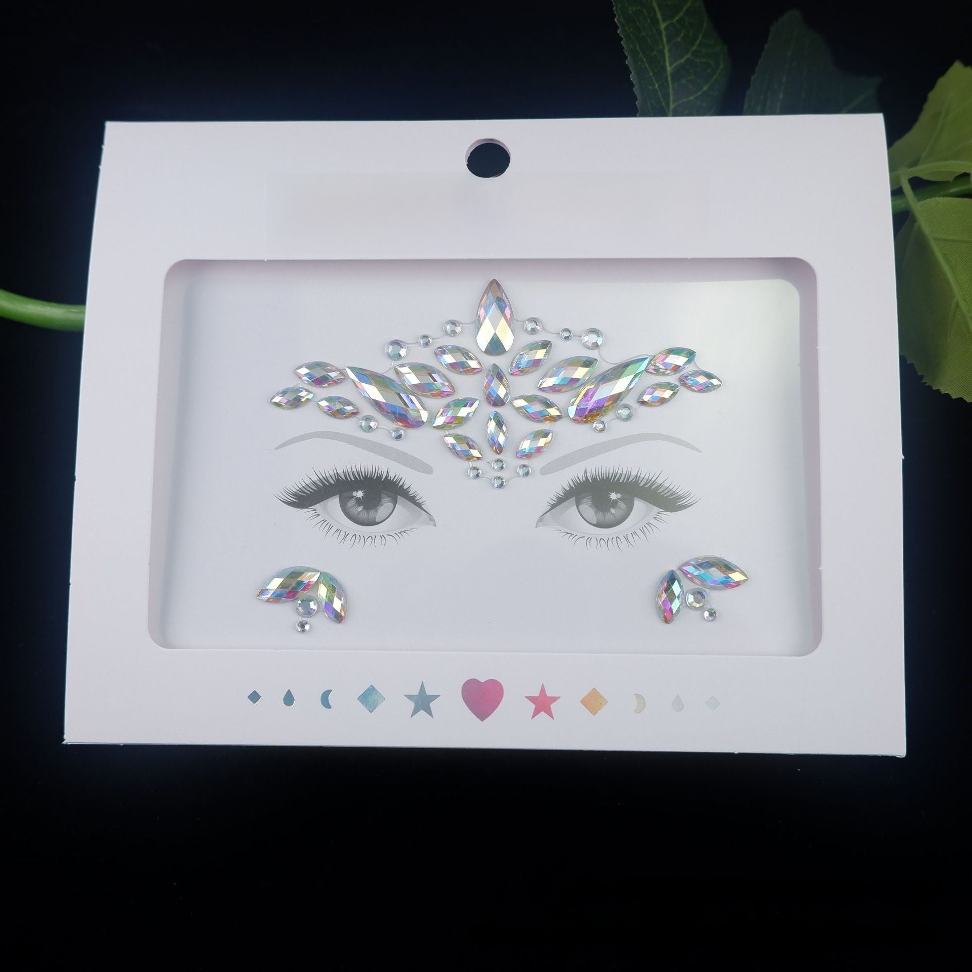 Acrylic diamond makeup face stickers