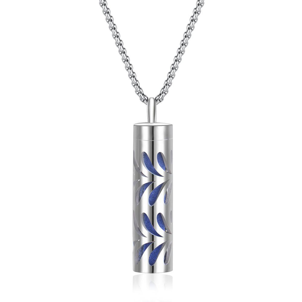 Stainless Steel Perfume Diffuser Pendant Necklace