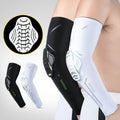 Compression Sports Arm Sleeves with Honeycomb Protection