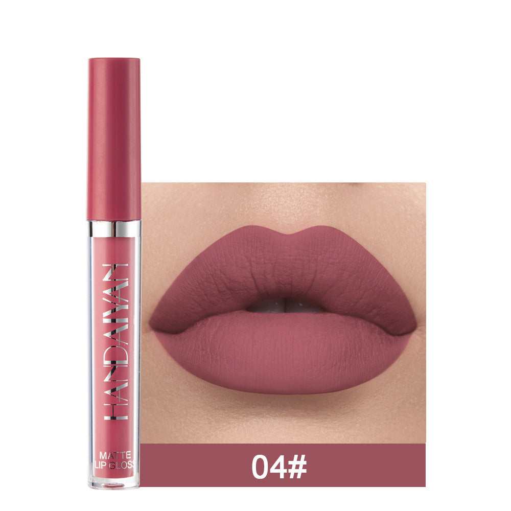 12-Farben Matter Lip Glaze Flüssiger Lippenstift wasserfest langanhaltend | 12-Color Matte Lip Glaze Liquid Lipstick Waterproof Long-Lasting