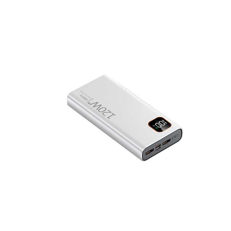 120W Super Fast Charging Power Bank 30000mAh Portable Mobile Battery Pack