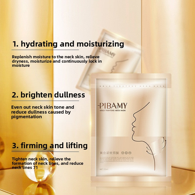 Gold Tightening Neck Mask Cream with Vibration