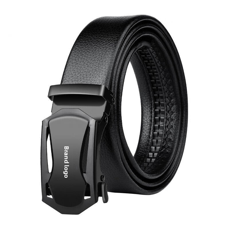 Mens Automatic Buckle Leather Belt
