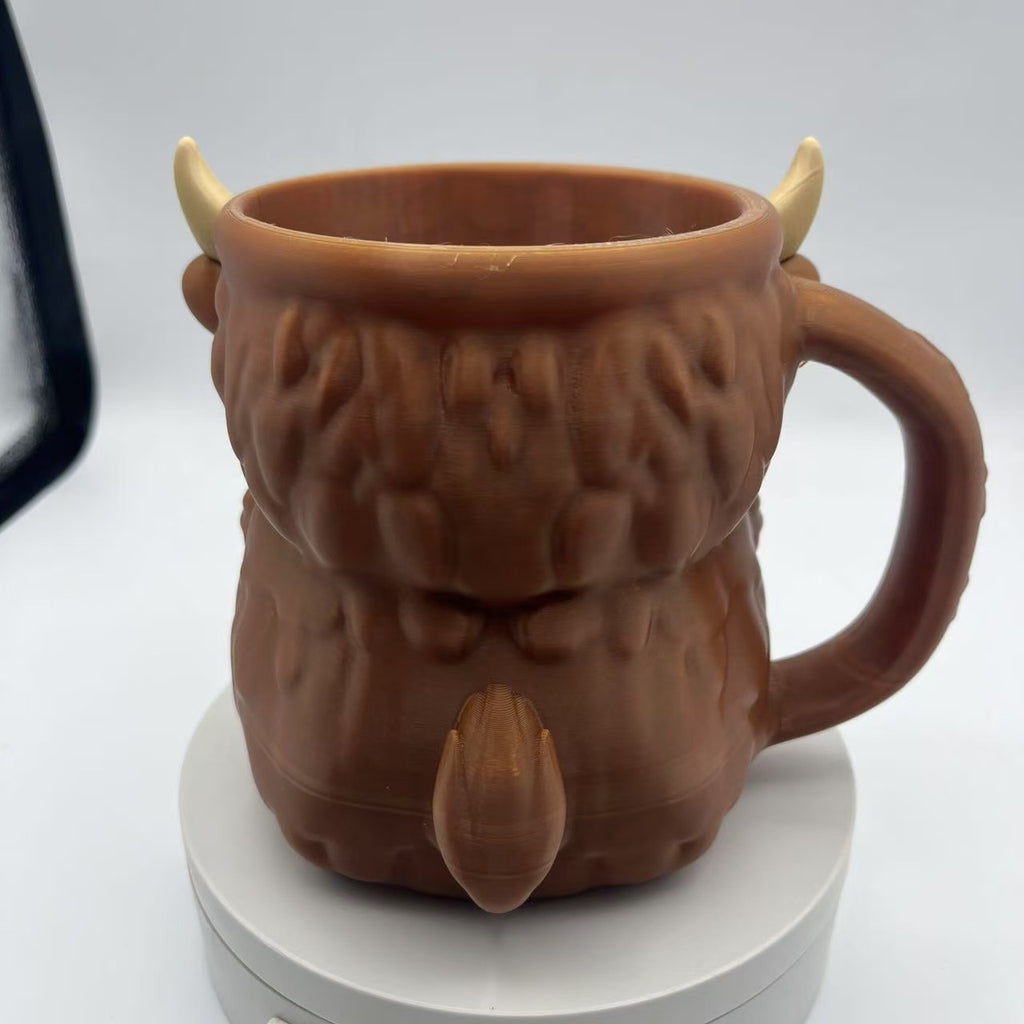 Highland Cow Ice Cream Pint Holder Decorative Pint Stand