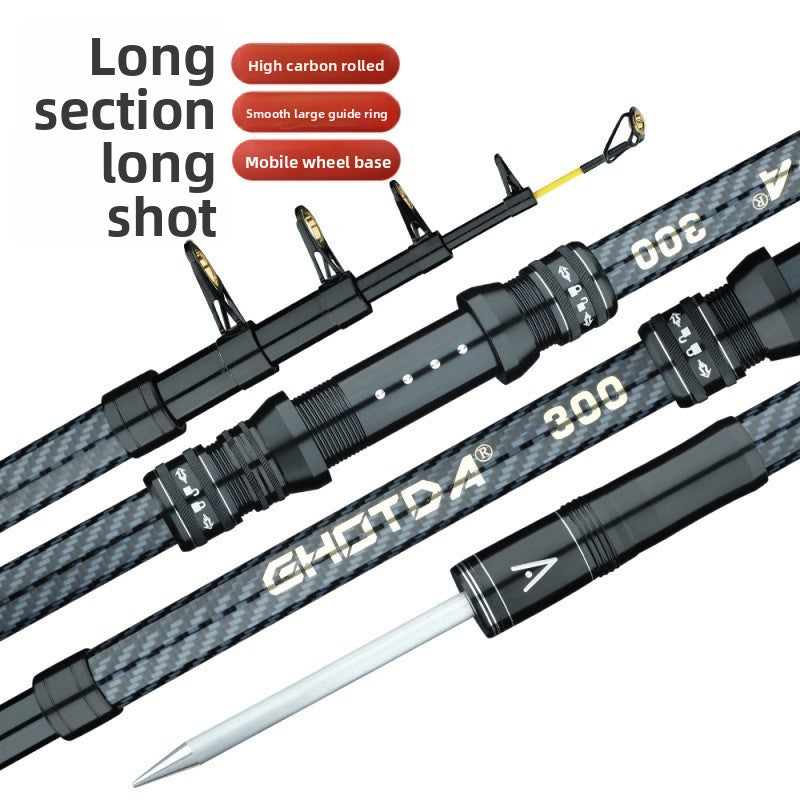 Super Hard All-Metal Long Casting Fishing Rod