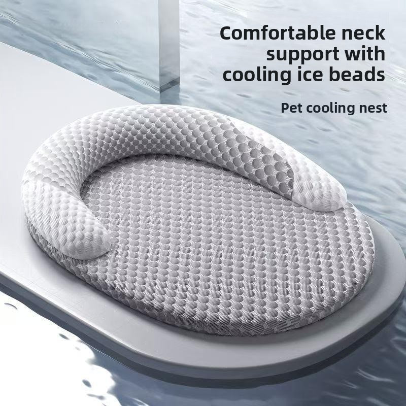 Summer Dog Bed with Removable and Washable Mat