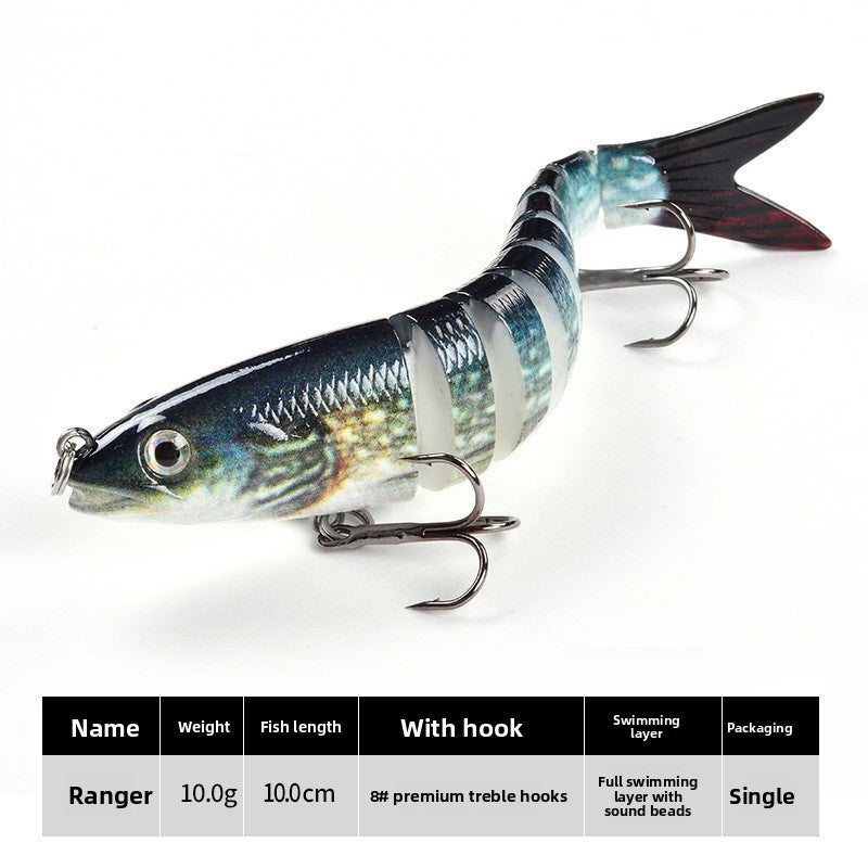 Multi-Section Bionic Loach Lure with Sound Beads