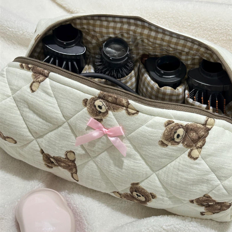 Plush Makeup and Skincare Storage Bag