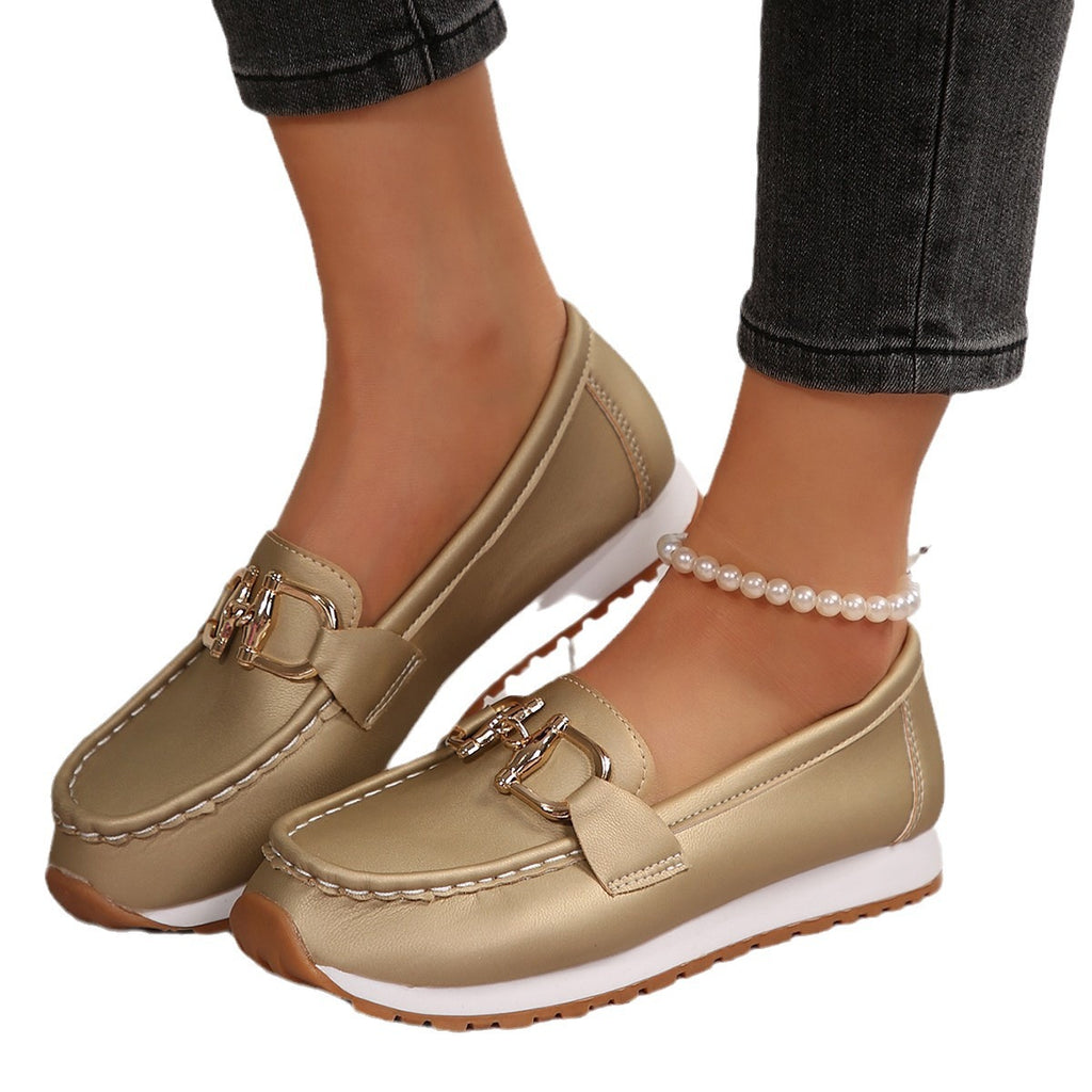 Women Casual Sports Shoes with Metal Chain