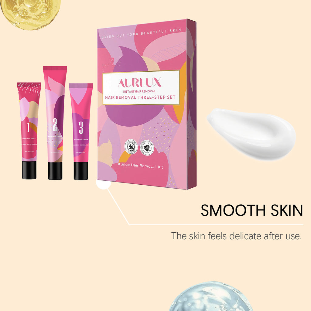 Facial Hair Removal Set Gel Cream Lotion