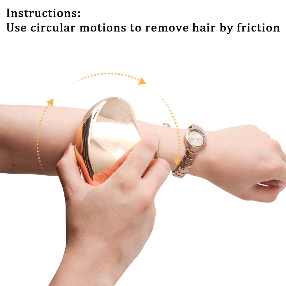 New Glass Frosted Exfoliator ? Hair Removal and Exfoliation Tool for Home Beauty Use