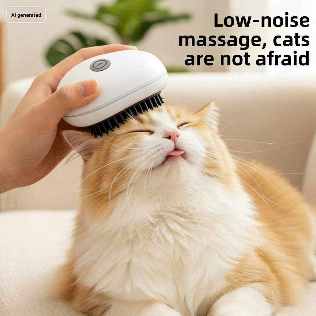 Masseur de tête automatique pour chat avec vibration et fonction rechargeable