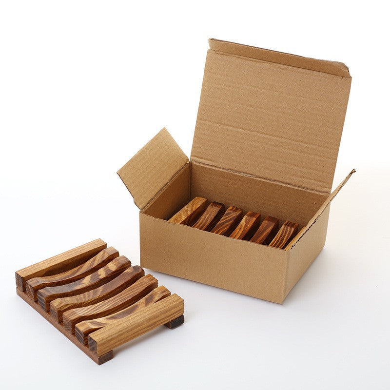 Retro Seifenschale aus Holz