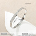 Cross-Border New Style Textured Adjustable Diamond-Encrusted Gold-Plated Titanium Steel Bracelet Ring Simple Stainless Steel Hand Jewelry