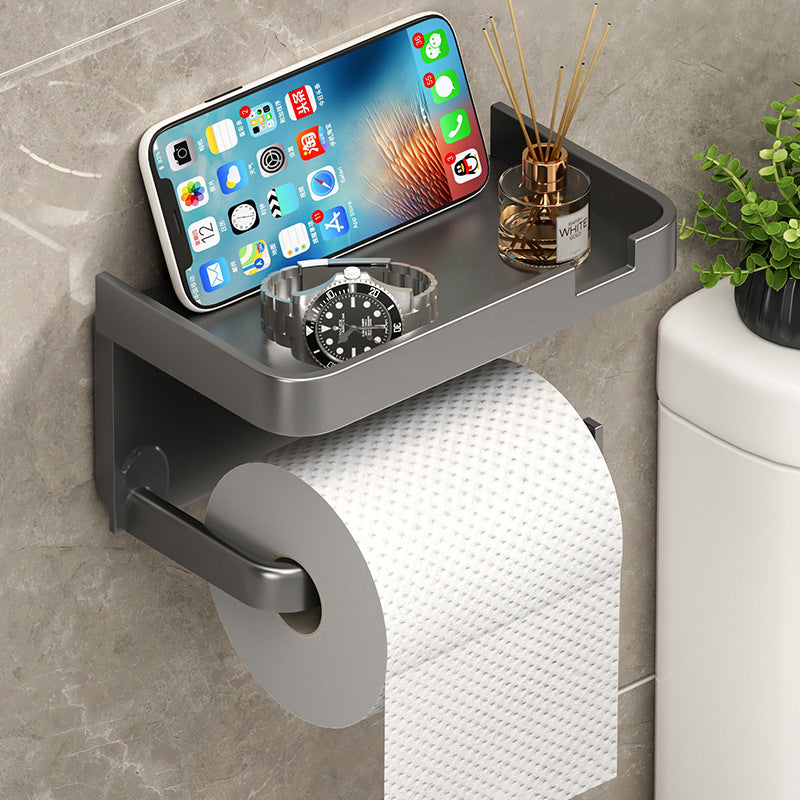 Wall Mounted Tissue Box Holder Plastic Bathroom Storage Rack