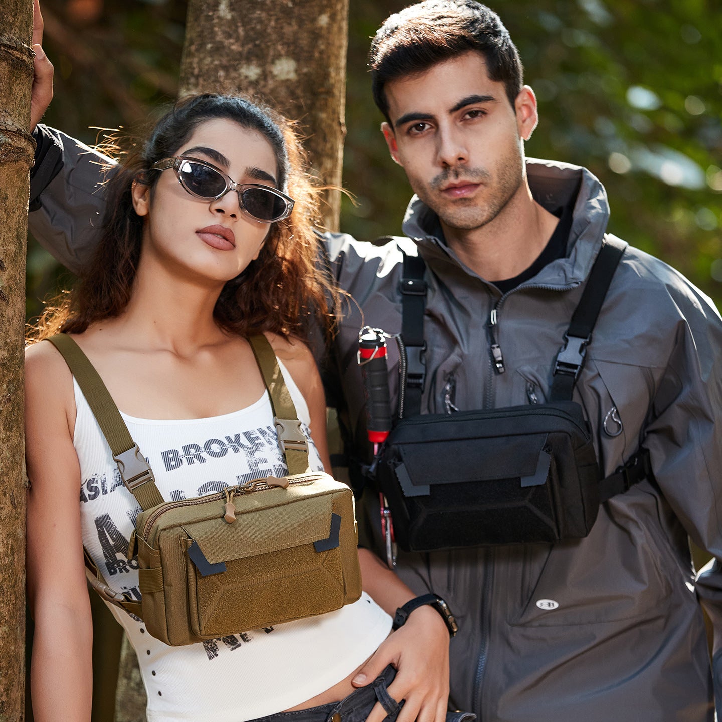 Functional Tactical Chest Bag for Outdoor Activities