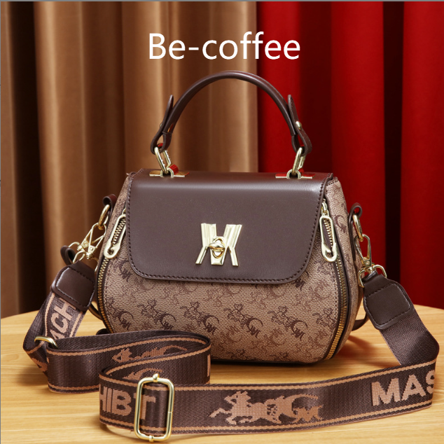Printed Apple Shape Crossbody Shoulder Bag
