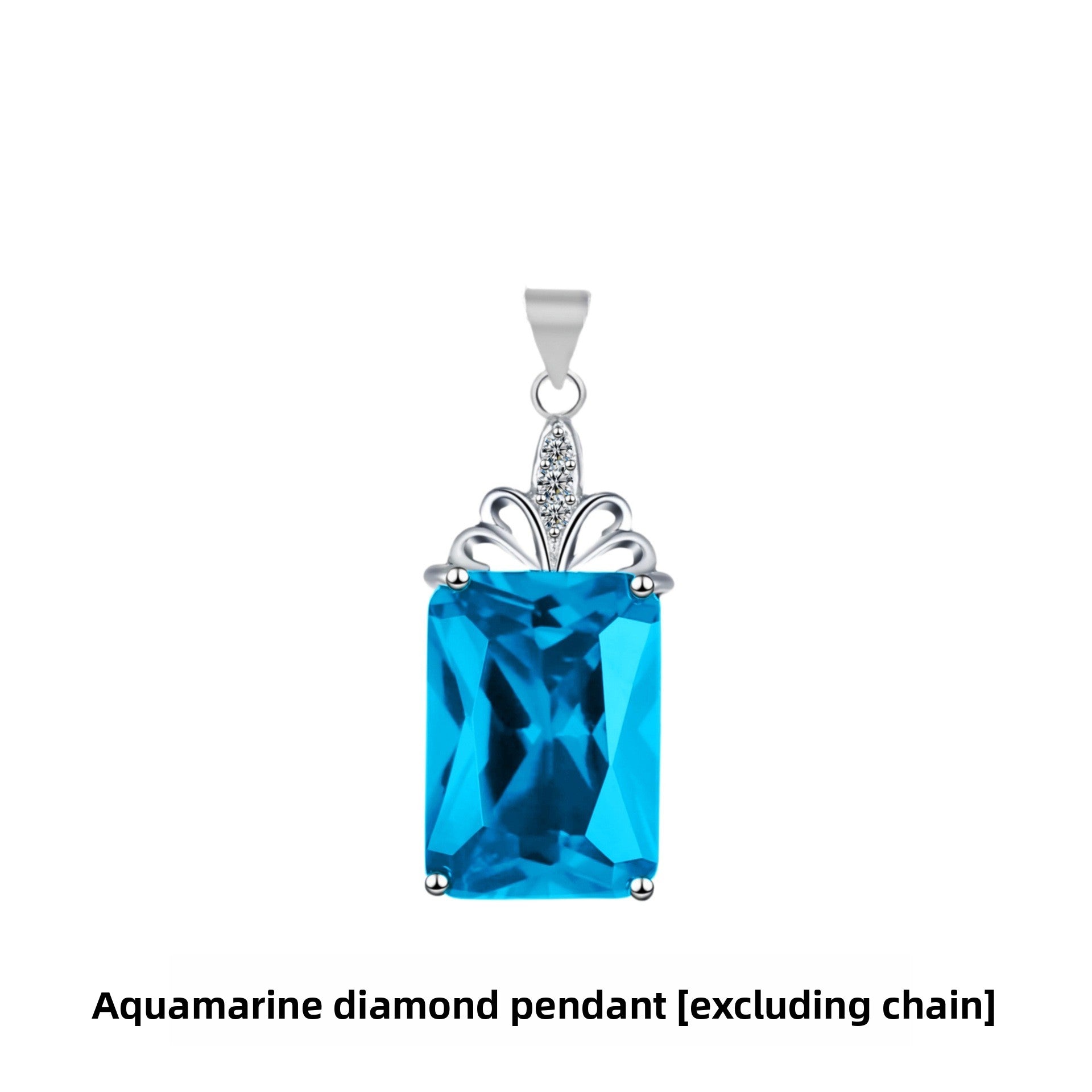 Geometric Gemstone Pendant with 18K Gold Plating