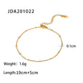 Vintage 18K Gold Plated Cross Anklet