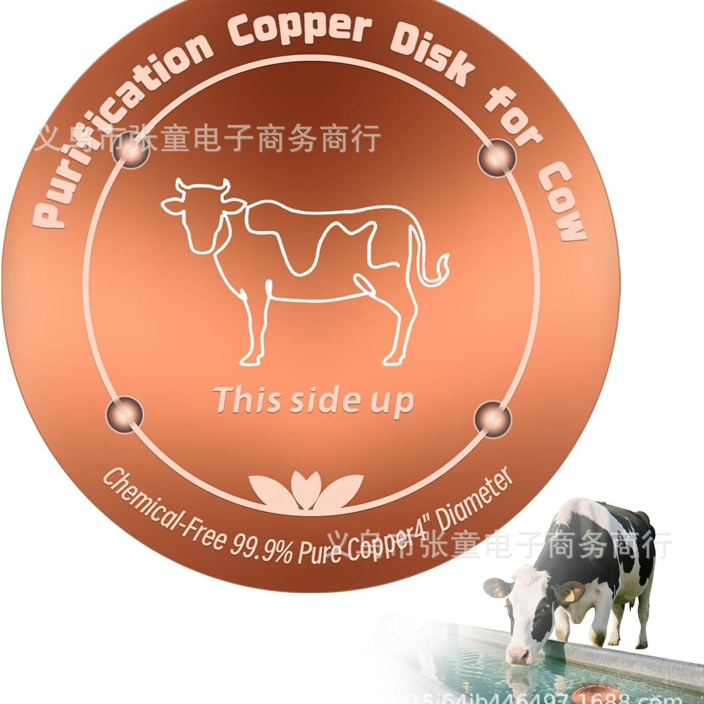 Cross-Border Amazon New Product Bird Bath Disk Bird Pool Cleaner Copper Disc