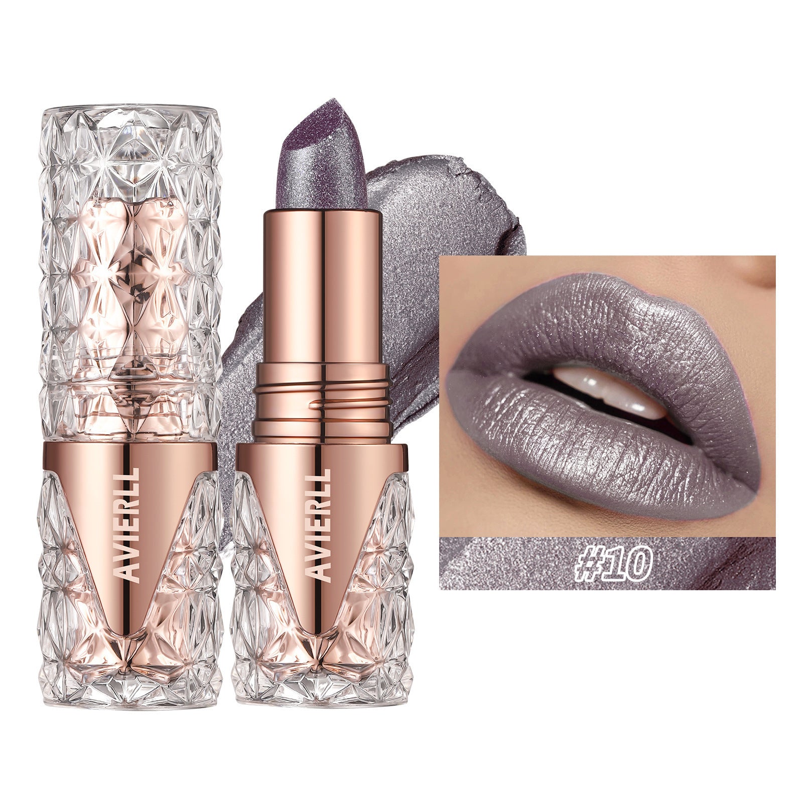Waterproof Pearlescent Fine-Shimmer Lipstick