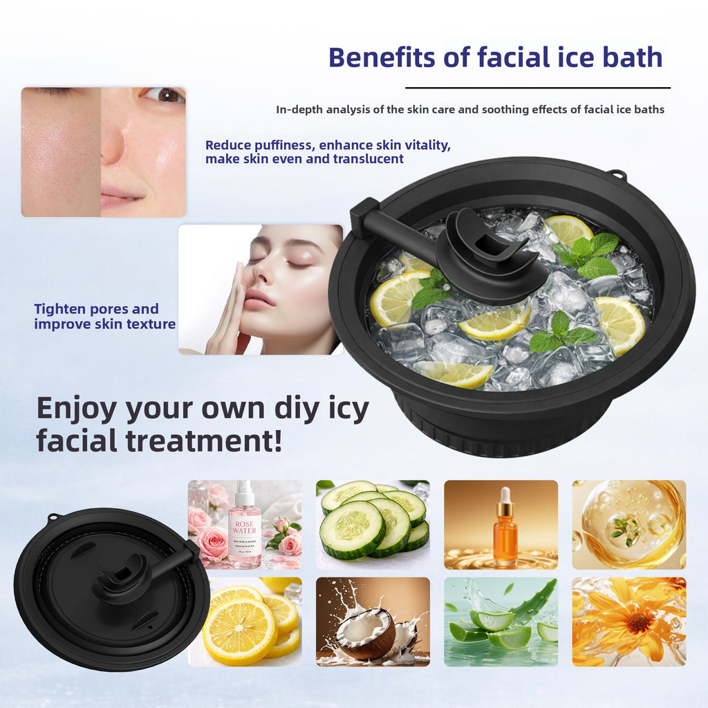Foldable Silicone Ice Facial Basin