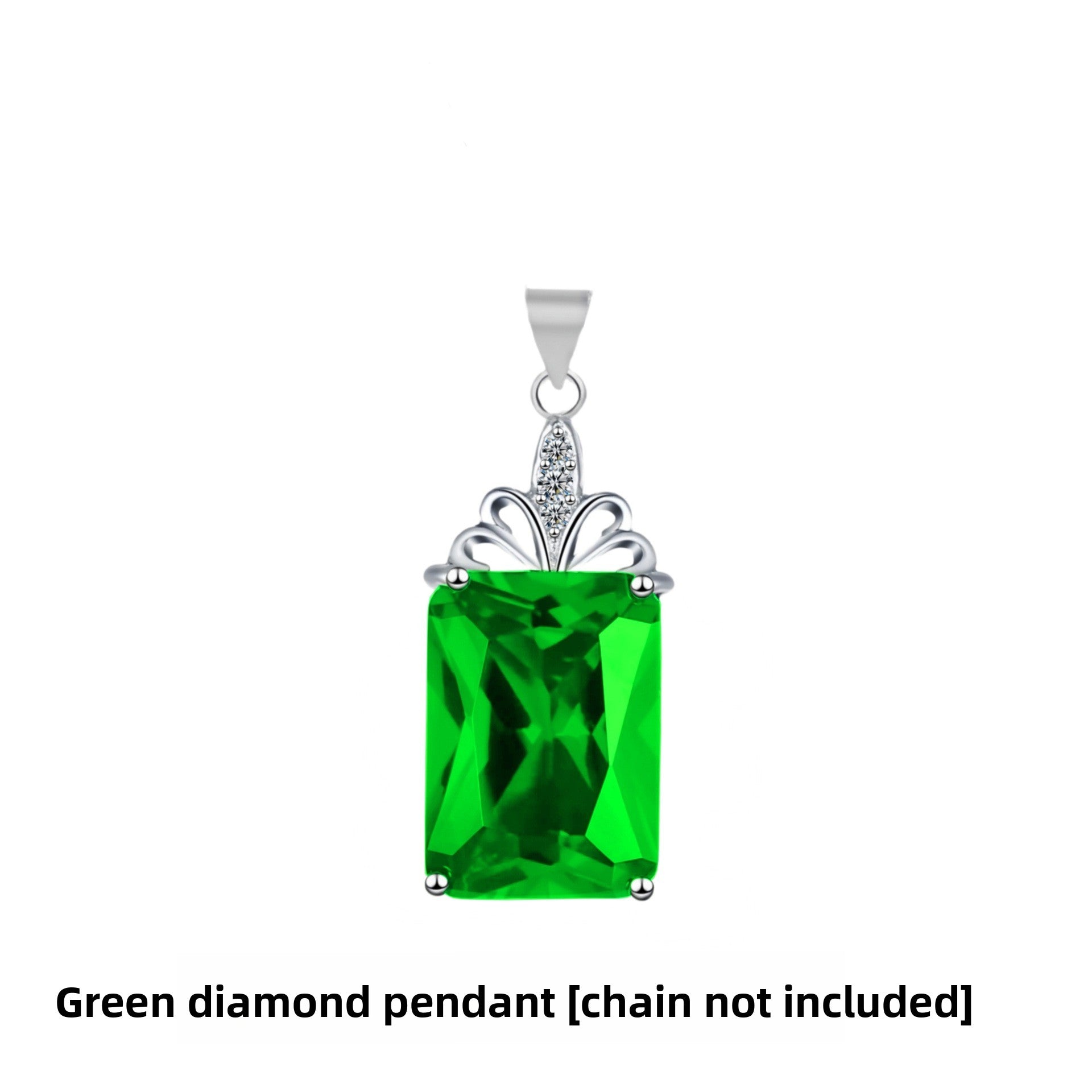 Geometric Gemstone Pendant with 18K Gold Plating