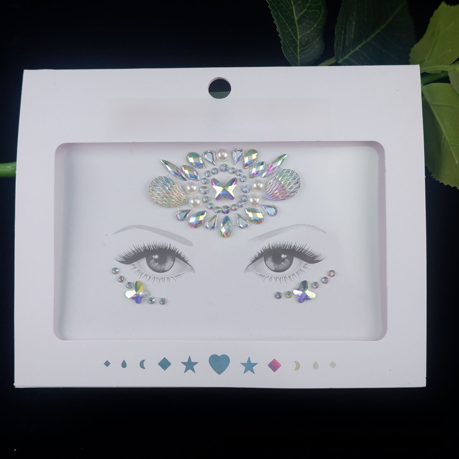 Acrylic diamond makeup face stickers