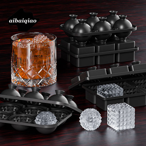 6-Cavity Whiskey Ice Ball and Cube Mold