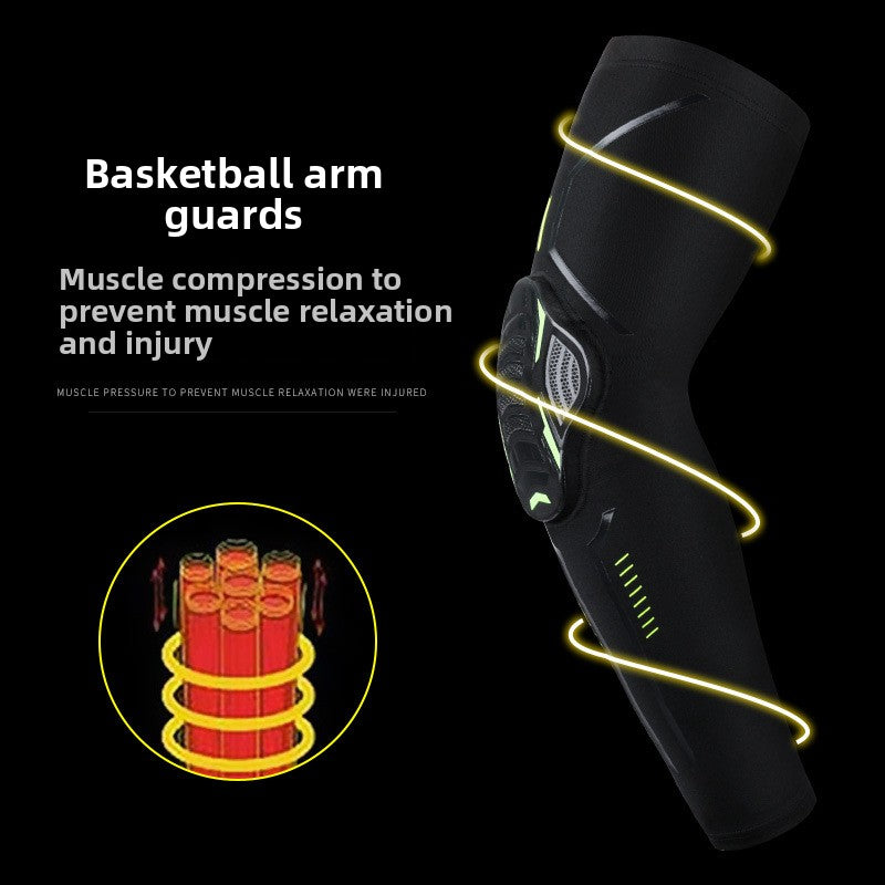 Compression Sports Arm Sleeves with Honeycomb Protection