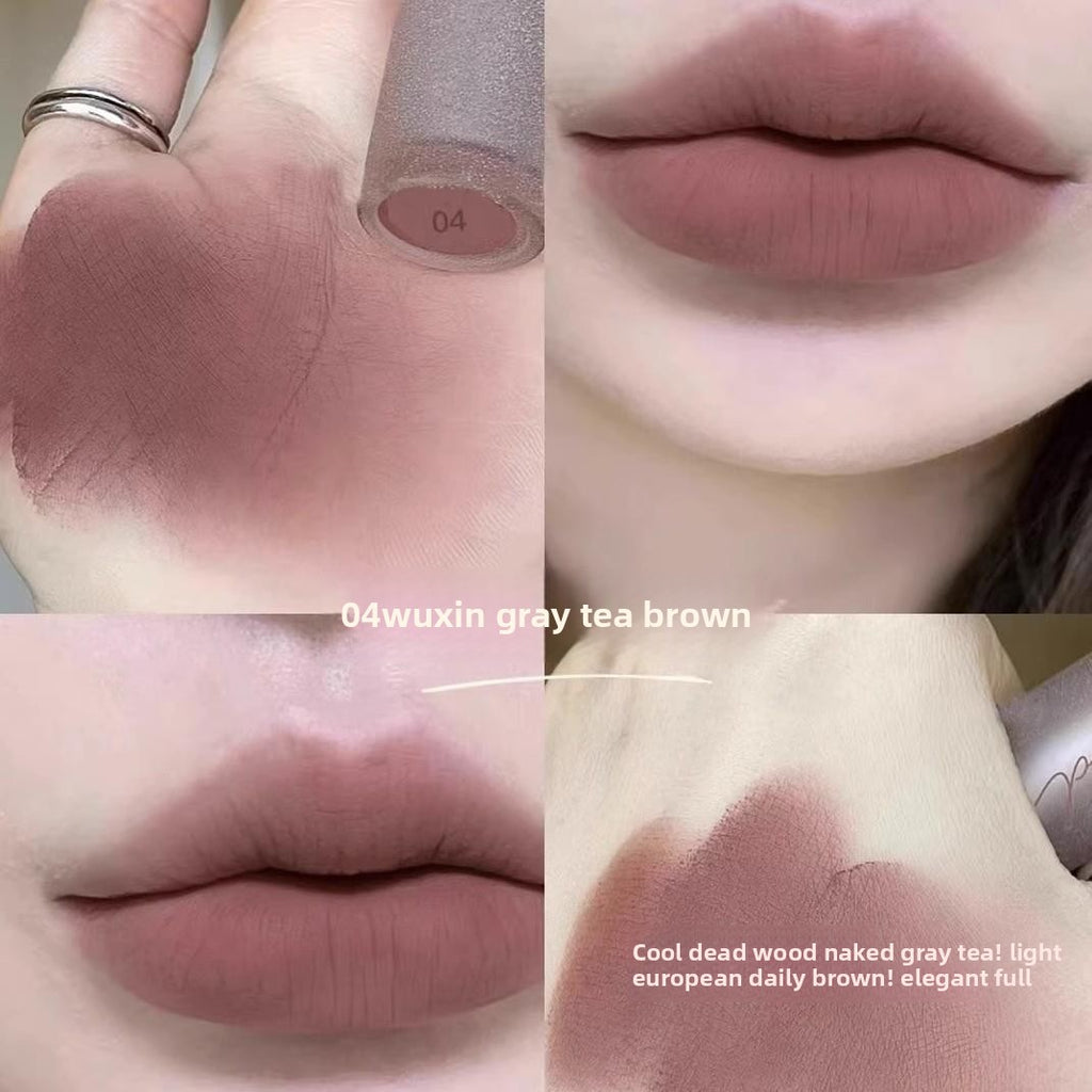 Fake Plain Milk Tea Soft Fog Lipstick