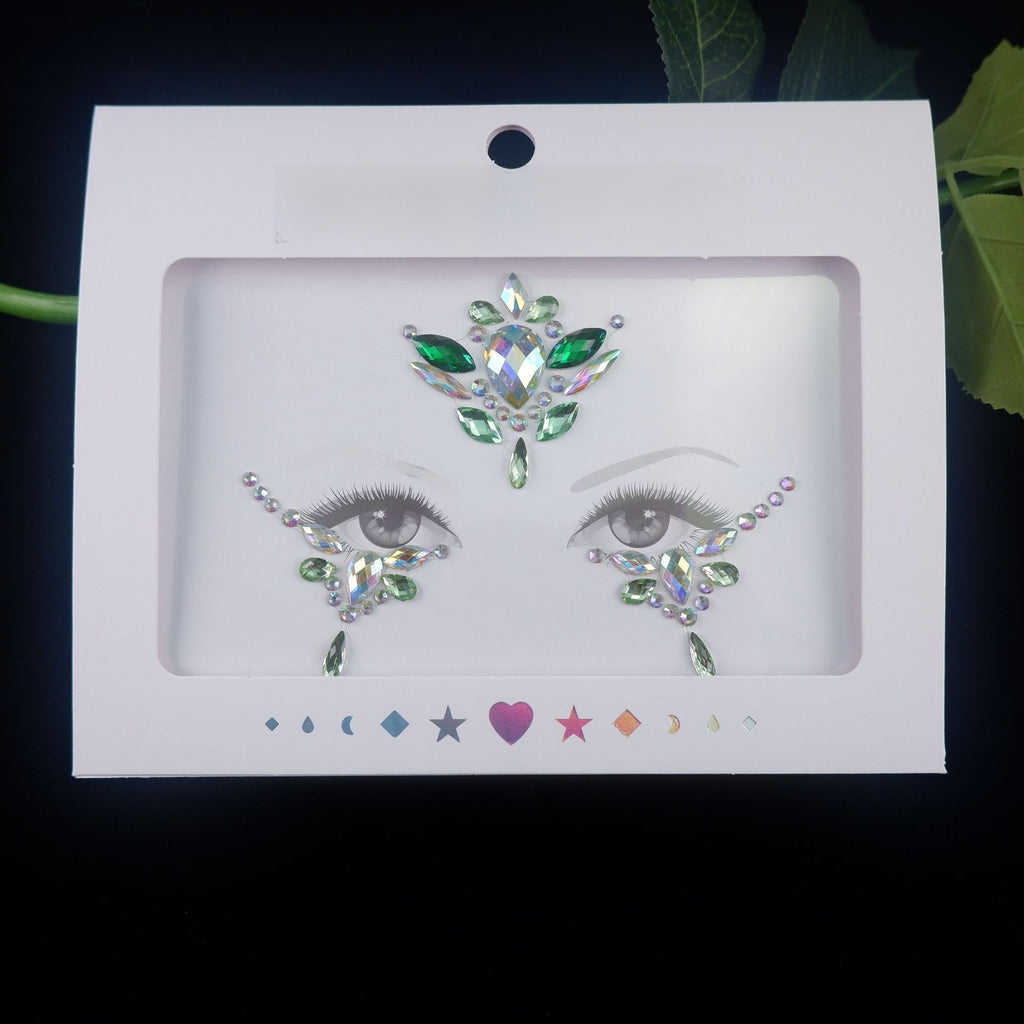 Acrylic diamond makeup face stickers