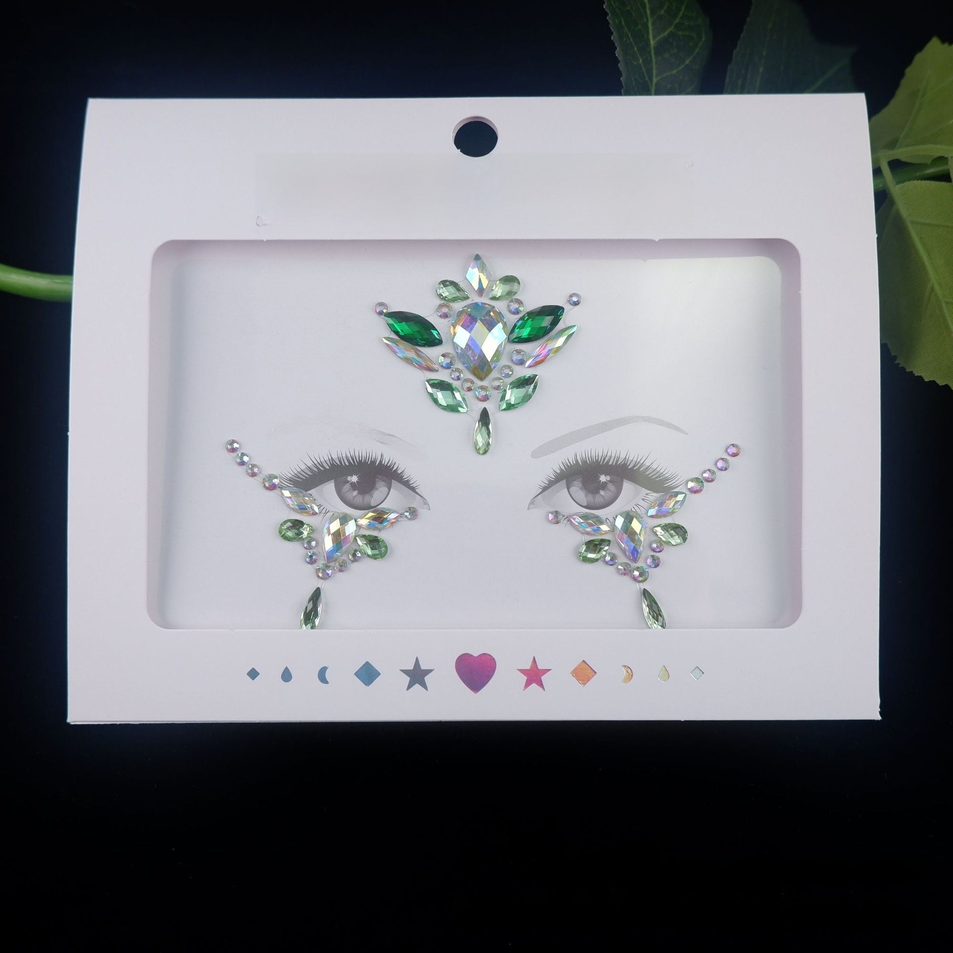 Acrylic diamond makeup face stickers