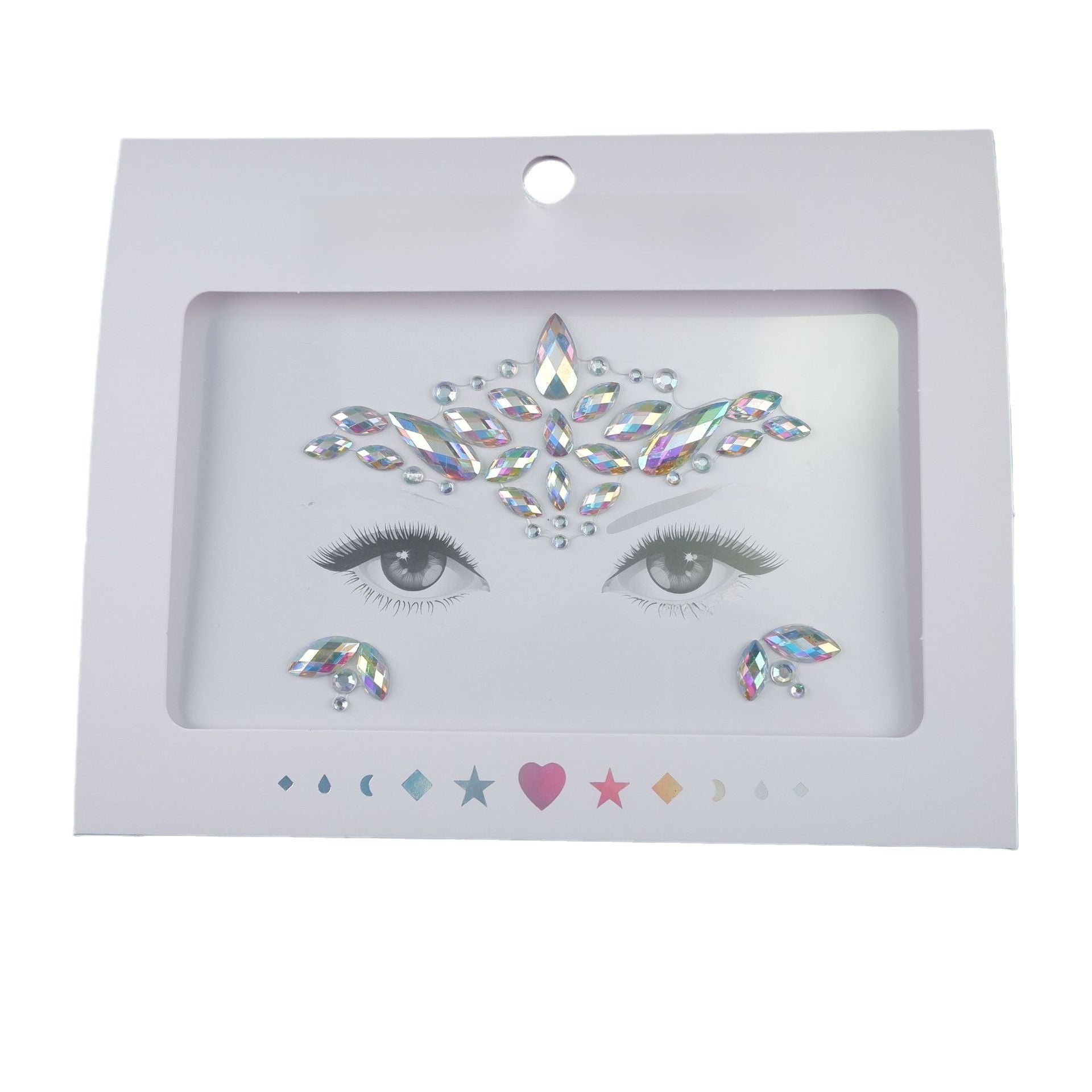 Acrylic diamond makeup face stickers