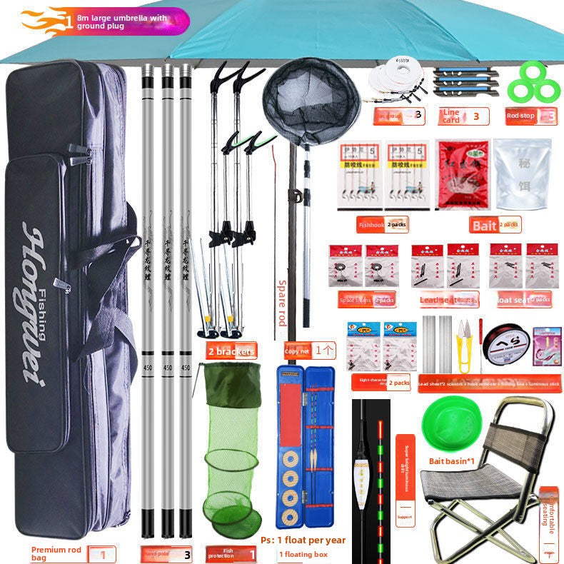 Complete Fishing Rod Set with Accessories