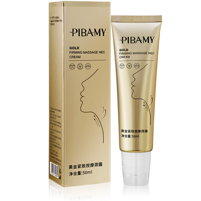 Gold Tightening Neck Mask Cream with Vibration