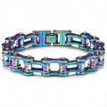Geometric Stainless Steel Gold Plated Bracelet