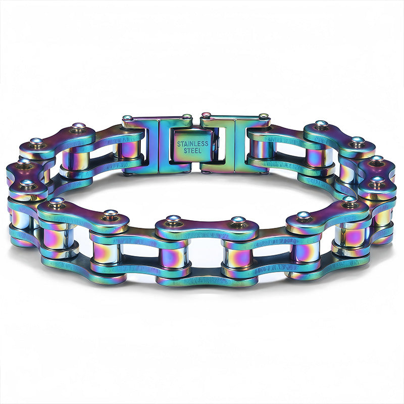 Geometric Stainless Steel Gold Plated Bracelet